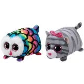 TY - Knuffel - Teeny Ty's - Hootie Owl & Cassie Mouse