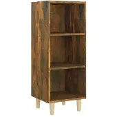 vidaXL Dressoir 34,5x32,5x90 cm bewerkt hout gerookt eikenkleurig