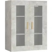 vidaXL Bovenkast 69,5x34x90 cm betongrijs