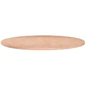 vidaXL Tafelblad rond Ø80x1,5 cm onbehandeld massief eikenhout