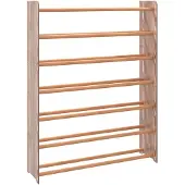 vidaXL Schoenenrek 90x24x117 cm bewerkt hout bruin