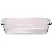 Pasabahce Cakevorm/bakvorm - Borosilicaat glas - transparant - 31 x 13 x 7 cm - cake bakken - ovenschotel - 1630 ml
