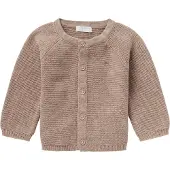 Noppies vest Naga van katoen taupe Bruin Effen - maat 62