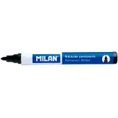 Milan Permanente Markers Zwart Rond - 12 Stuks