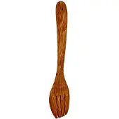 Metaltex - Saladebestek Olijfhout - Houten Serveerset 2 Delig - Opscheplepel en Vork - 30 cm met Ophangoog