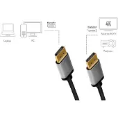 Logilink DisplayPort AV Aansluitkabel [1x DisplayPort - 1x DisplayPort] 2 m Zwart/grijs