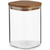 Vivalto Blik Bruin Transparant Bamboe Borosilicaatglas (1200 ml)