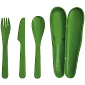 Aladdin - Recycled &amp, Recyclable Bestekset - Gerecycled Kunststof - Groen