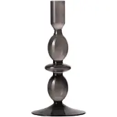 Gusta Dinerkaarshouder glas ø9x19cm grijs