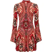 Bonprix Jersey jurk met opstaande kraag 46/48 (L)