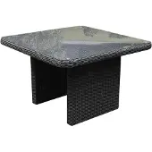 AVH-Collectie Bilbao premium lounge-diningtafel 110x110xH70 cm antraciet