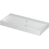 Ink Unlimited Wastafel 100x45cm Keramiek - Centraal - Zonder Kraangat - Glans Wit - 8718835001193 - Rechthoekig - Wastafels, Meubelwastafels