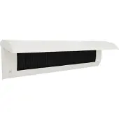 Door-Line Brievenbusklep crème wit | Binnenbriefplaat crème wit | Brievenbusborstel crème wit met klep | brievenbus deco