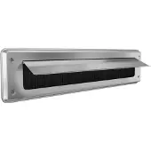Door-Line Brievenbusklep aluminium | Binnenbriefplaat aluminium | Brievenbusborstel aluminium met klep | brievenbus classic
