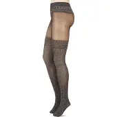 Kunert glitter panty maat 40/42 aubergine