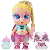 Super Cute Glitzie Regi Doll Roze Kinderen