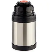 Bigbuy Thermosfles 800 Ml Rvs Grijs/zwart