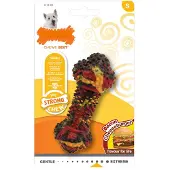 Nylabone Strong kauwbot met bacon cheeseburgersmaak - Voor Sterke Kauwers - Small - Geschikt voor kleine hondjes tot 11 kg - Small