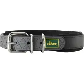 Hunter - Collar Convenience Comfort - Hondenhalsband Halsumfang 37-45 cm - Breite 2,5 cm, zwart