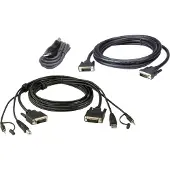 Aten 2L-7D02UDX3 USB DVI-D Dual Link Dual Display Secure KVM Kabel Set