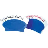 Aidapt Speelkaarten houder - Blauw - Set van 2