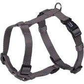 Nobby Classic Hondentuigje / Harnas - Nylon - Grijs - XXS - Borstomtrek: 14 - 20 cm (GELIEVE ALVORENS BESTELLEN OPMETEN)