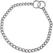 Hs Sprenger Dog collar Silver 2,5 mm Links Twisted (50 cm)