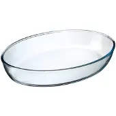 Secret De Gourmet - Ovenschaal ovaal - Transparant glas - 35 x 25 cm