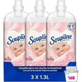 Soupline Hypoallergeen met Zachte Amandelmelk Geconcentreerde Wasverzachter 3 x 1.3L