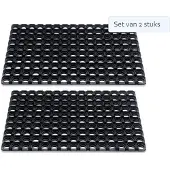Hamat Set van 2 stuks Hamat Deurmat / Ringmat Domino 40x60cm
