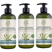 Petal Fresh - Bath & Shower Gel Seaweed & Argan Oil - 3 Pak