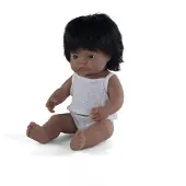 Miniland Latin American Baby Doll 38 Cm Wit