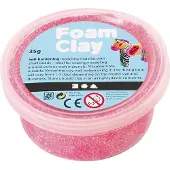 Foam Clay , zelfuithardende klei, neonroze, 35 gram