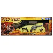 Cpa Toy Wilde Westen-set Revolver En Geweer 8 Schoten