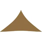 vidaXL Zonnezeil 160 g/m² 3x3x4,2 m HDPE taupe