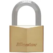 Masterlock 40mm extra thick solid brass body - 23mm hardened steel HEXagonal shac - 1145EURD
