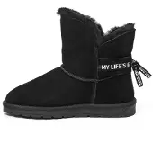 Gooce Snowboots 'Zina' zwart / wit
