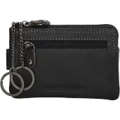 Hide & Stitches Sleuteletui met 4 Creditcardvakjes Japura Zwart