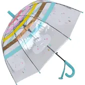Juleeze Kinderparaplu Ø 65x65 cm Blauw Kunststof Wolken
