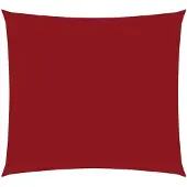 vidaXL Zonnescherm vierkant 3,6x3,6 m oxford stof rood