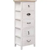 vidaXL Bijzetkast 35x25x87 cm paulowniahout