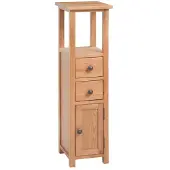 vidaXL Hoekkast 26x26x94 cm massief eikenhout