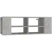 vidaXL Tv-wandmeubel 102x35x35 cm bewerkt hout betongrijs