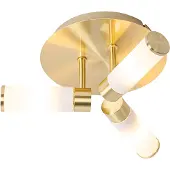 QAZQA Moderne badkamer plafondlamp messing 3-lichts IP44 - Bath