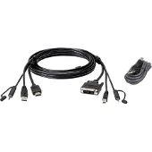 Aten 2L-7D02DHX2 USB HDMI naar DVI-D Secure KVM Kabel Set