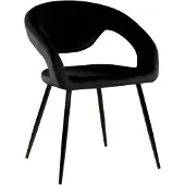 Kick Collection Eetkamerstoel Lenn - Velvet Zwart