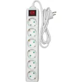 Benson Stekkerdoos Met Schakelaar 6 Voudig - 1 Meter
