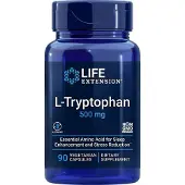 Life Extension , L-Tryptophan, 500 mg, 90 Vegetarische Capsules