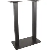 Label51 - Bartafel Tafelpoot Dubbel - Zwart - 40x70x108cm