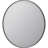 Ink SP15 Spiegel Rond In Kader 100cm - Mat Zwart - Aluminium, Glas - Rond - Spiegels, Badkamerspiegels - 8718835075163
